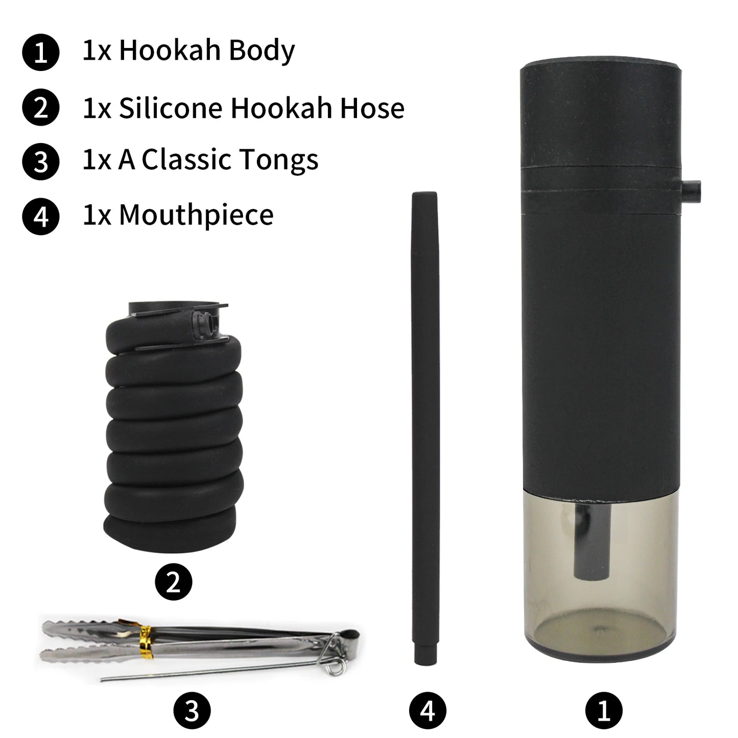 Portable Hookah Set with Protective Cover
